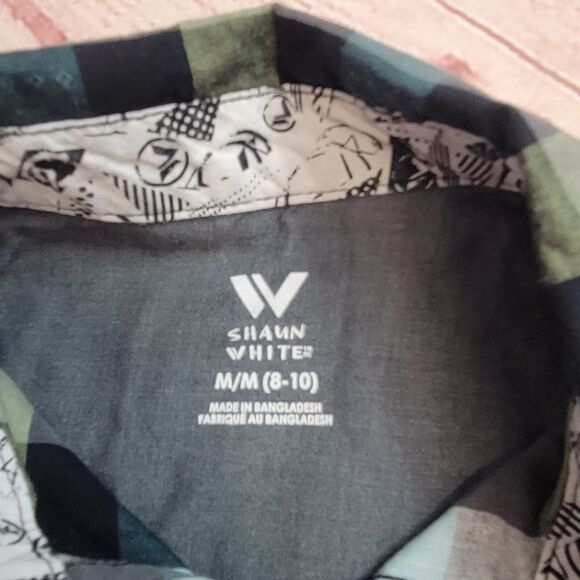 Shaun White plaid shirt M8/10 - Picture 3 of 3